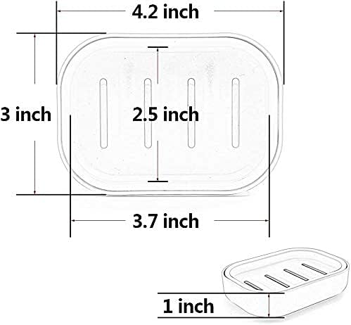 Transparent and Visible Multi - functional Soap Dish, Practical Choice with Precise Dimensions