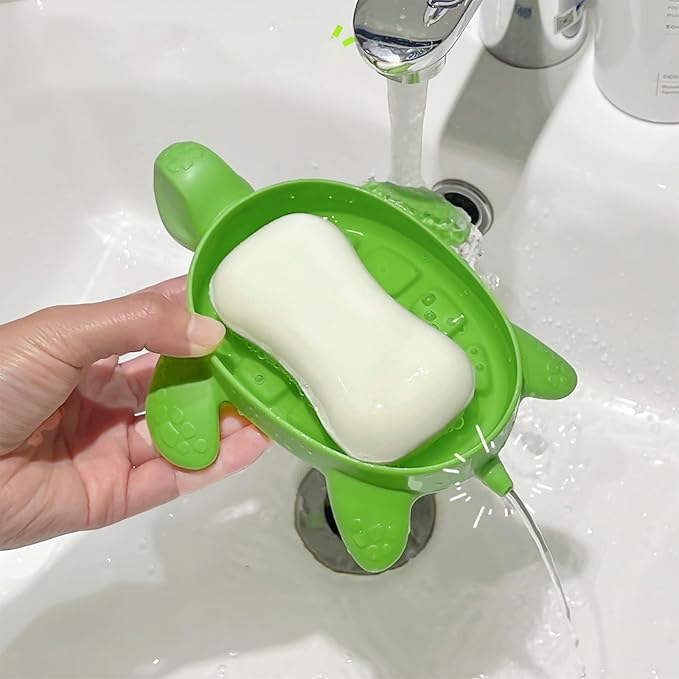 Adorable Turtle - shaped Soap Dish, a Must - have Creative Home Item