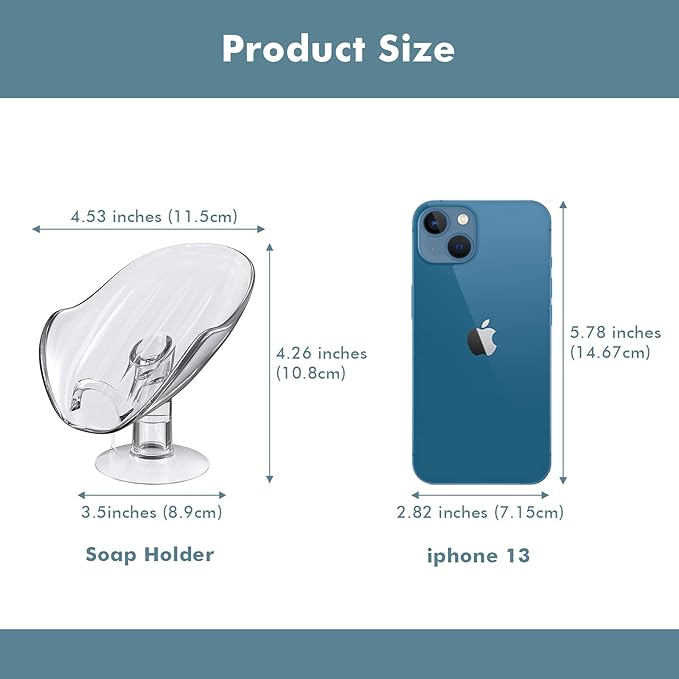 Stylish Transparent High - stand Soap Dish, Upgrade Your Bathroom Style