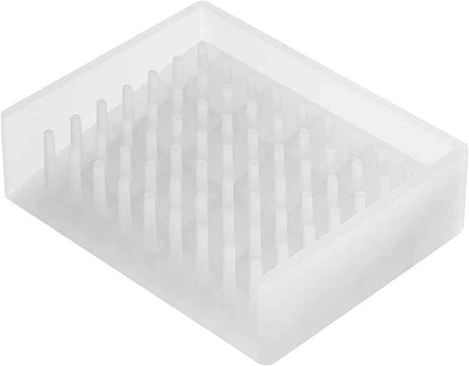 Simple and Practical Square Draining Soap Dish, a Great Bathroom Organizer