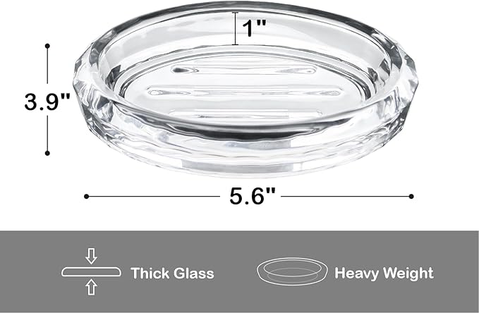 Luxurious Thick - glass Soap Dish, Interpreting Bathroom Exquisite Aesthetics