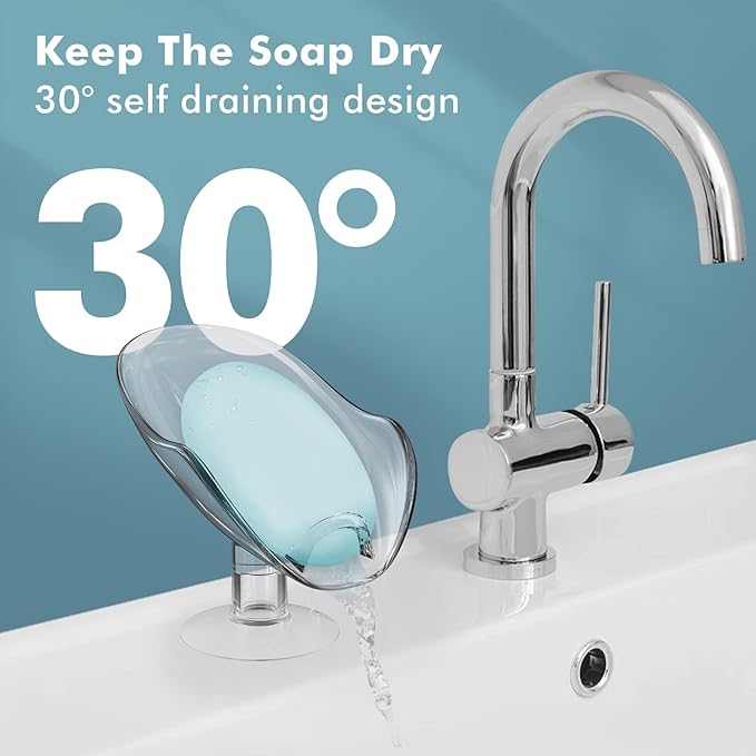Stylish Transparent High - stand Soap Dish, Upgrade Your Bathroom Style