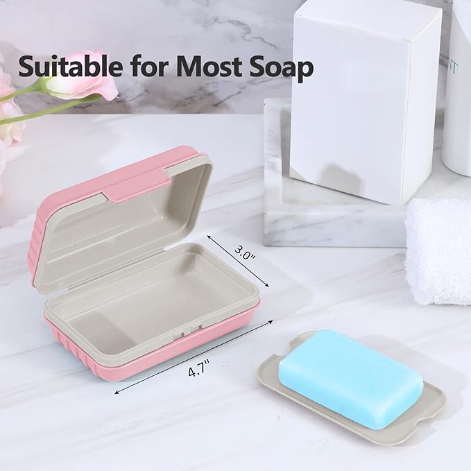 Fashionable Pink - Grey Soap Dish, a Thoughtful Choice for Most Soaps
