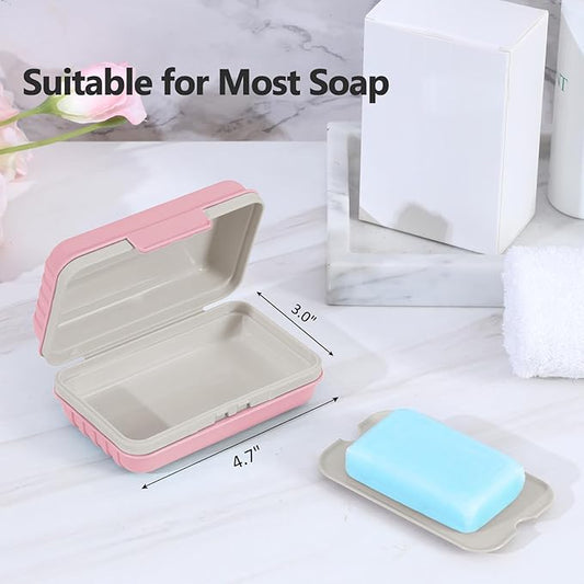 Fashionable Pink - Grey Soap Dish, a Thoughtful Choice for Most Soaps