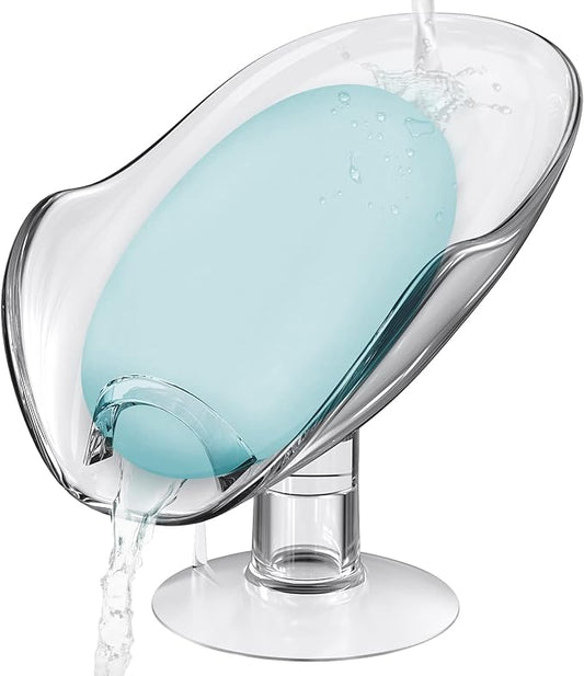 Stylish Transparent High - stand Soap Dish, Upgrade Your Bathroom Style