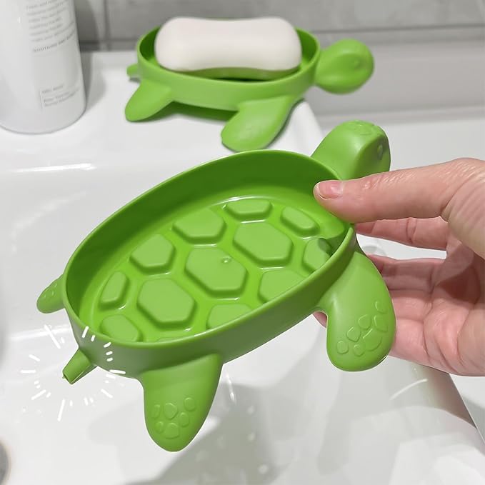 Adorable Turtle - shaped Soap Dish, a Must - have Creative Home Item