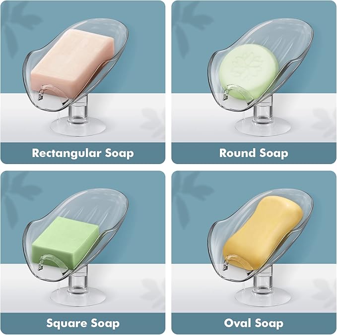 Stylish Transparent High - stand Soap Dish, Upgrade Your Bathroom Style