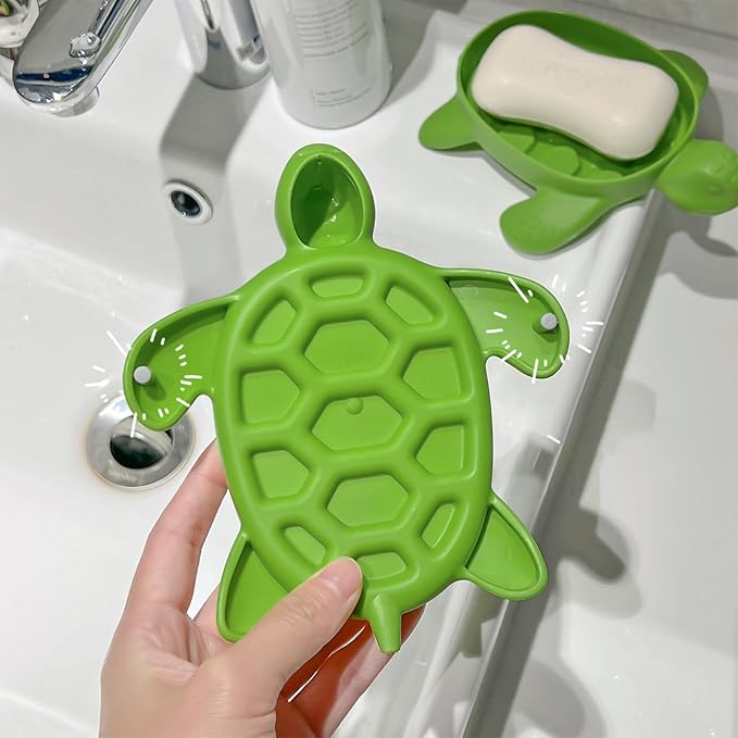 Adorable Turtle - shaped Soap Dish, a Must - have Creative Home Item